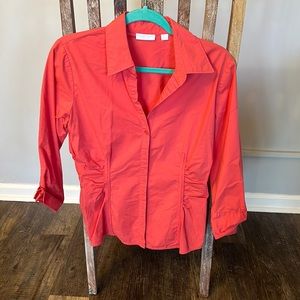Women's New York & Company Blouse Button Down Shirt